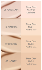AMUSE Ceramic Skin Perfector Cushion SPF40 PA++ Set 15g + 15g(Refill) (4 Colors)