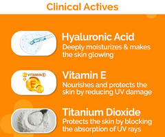 The Derma Co 1% Hyaluronic Quick-Absorbing Sunscreen Spray with Hyaluronic Acid & Vitamin E