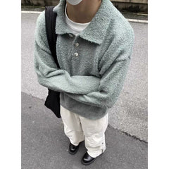 Mens Casual American-Style Knitted Sweater