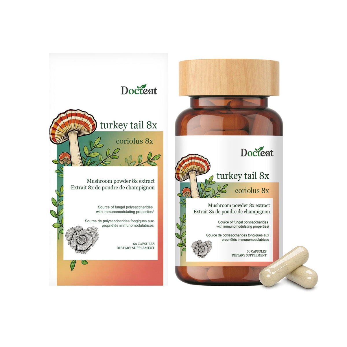 Cordyceps Mushroom Immune Support Capsules