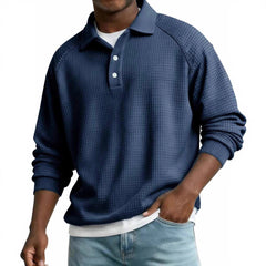 Prenda superior masculina informal y elegante de manga larga
