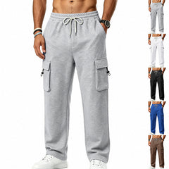 Pantalon utilitaire sportif et décontracté pour homme, multi-poches