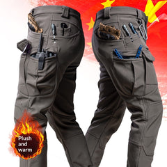 IX7 Pantalon cargo tactique pour homme, instructeur, en softshell d’extérieur