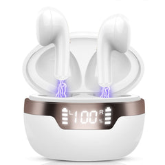 Wireless Earbud Bluetooth 5.2 Headphones with HD Mic [2023] Bluetooth Earphones in Ear Deep Bass Bluetooth Earbud IP7 Waterproof Wireless Headphones 40H Playtime Ear Buds for iPhone Android USB-C