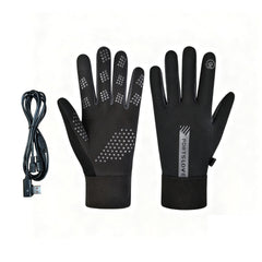 Outdoor Waterproof USB Three-Setting Temperature-Controlled Heated Gloves