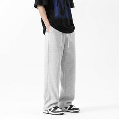 Pantalon de survêtement ample à jambes droites, avec cordon et chevilles à nouer
