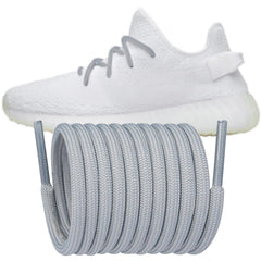 Endoto Shoelaces Replacement Round Laces for Adidas Yeezy Boost 350 V1/V2 380 500/500 HIGH 700 750 950 Sneaker Shoes(Color:GraySize:32Inch)