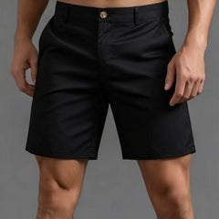 Pantalon corsaire pour homme grande taille, ajusté à jambes droites, en soie glacée, de couleur unie