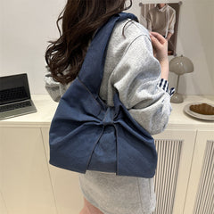 Denim Commuter Bag Large Capacity Trendy And Stylish Single-shoulder Design