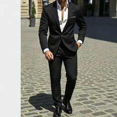 Mens Two-Piece Business Professional Formal Suit