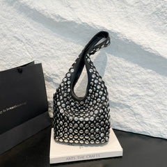 New Punk-style Studded Single-shoulder Bag
