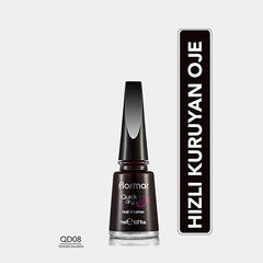 Flormar Quick Dry Nail Polish - 60-Second Drying, Highly Pigmented, Long-Lasting Nail Color