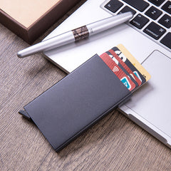 Mens Automatic Pop-Up ID Holder