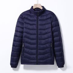Men's Casual Cotton Jacket With A Stand-up Collar