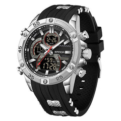 Multifunctional Mens Electronic Watch Waterproof, Luminous, With Alarm