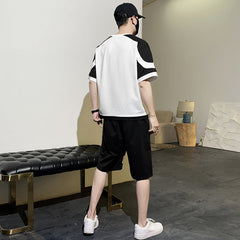 T-shirt homme à manches courtes, ensemble décontracté d'été