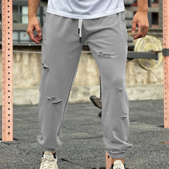 Pantalon de jogging de fitness anti-transpiration, effet usé