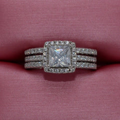 Women's Fashion Versatile Simple Zircon Ring