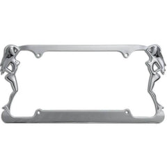 Beach Ladies Metal License Plate Frame