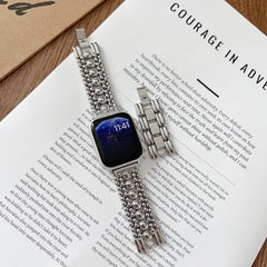Five-bead Round Metal Watch Strap
