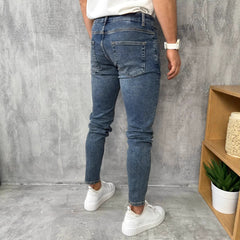 Jean bootcut rétro pour hommes, coupe ajustée de style américain
