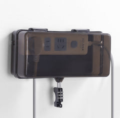 Lockable Power Strip Waterproof Box, Outdoor Rainproof Anti-Theft Storage Case For EV, Battery & Car Charging Piles