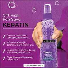 Morfose Keratin Dual-Phase Leave-In Conditioner for Dry Damaged Hair - 7.44 fl oz