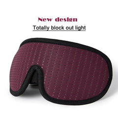 Black  Soft Padded Sleeping Mask For Eyes Lightweight Blindfold Night Mask Modern Adjustable Super Smooth Eye Patch For Sleep