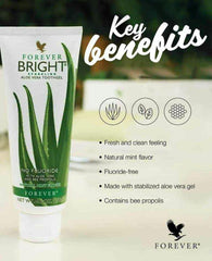 Forever Bright Toothgel - Cuidado bucal natural con aloe vera y extractos botánicos