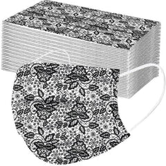 Butterfly Disposable Mask Flowers Lace