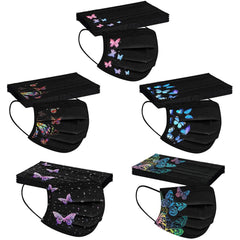 Butterfly Printed Paper Mask