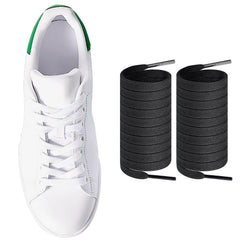 Endoto ShoeLaces for Adidas Stan Smith Flat Shoe Laces Replacement Laces for Sneaker Shoes(BlackSize:55Inch)