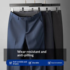 Mens Drapey Dress Pants Business-Casual Formal Wear