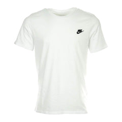 NIKE Sportswear Mens Club Embroidered Futura Tee White/Black Medium