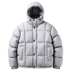 Men's Casual Loose-Fitting Hooded Down Jacket