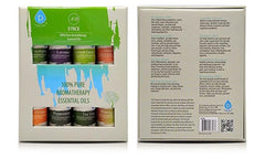 8-Pack: Pursonic 100% Pure Aromatherapy Essential Oils Set