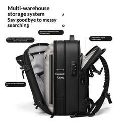 Vacuum Compressed Backpack - Space Saving Portable Travel Rucksack with Compression Technology for Hiking Camping
