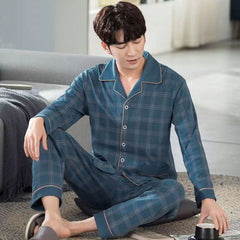 Ensemble pyjama ample pour homme, printemps et automne