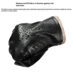 Gants en cuir pour hommes, style professionnel, coupe-vent et résistants à l'eau