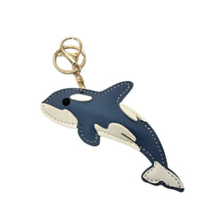 Nouveau porte-clés en forme d'animal marin, requin en cuir PU