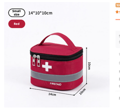 Emergency medication storage bag-red-small-1 piece