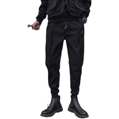 Pantalon cargo pour hommes, doublé en polaire, extra-épais, coupe ajustée, avec ourlets à cordon