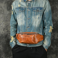 Retro Casual Genuine Leather Chest Bag