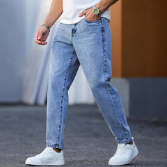 Nouveau jean bleu clair fuselé pour hommes