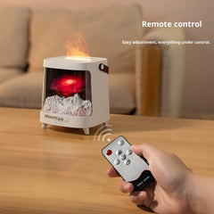 3D Starry Sky Flame Aromatherapy Machine Desktop Home Humidifier