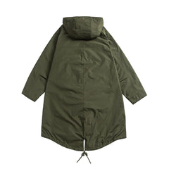 Loose-fit Retro-style Mid-length Trench Coat