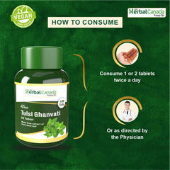 Comprimés de tulsi ghanvati Herbal Canada