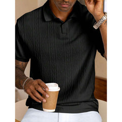 Chemise décontractée tendance pour homme en jacquard