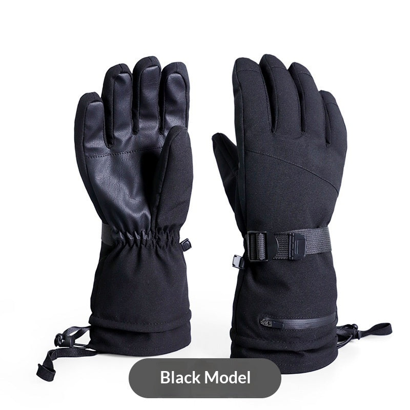 Outdoor verdickte, warme, wasserdichte und rutschfeste Fingerhandschuhe