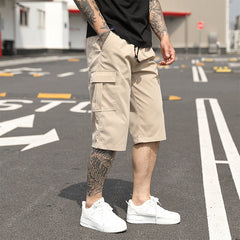 Nouveau pantalon court décontracté minimaliste fin pour homme, style américain, collection été